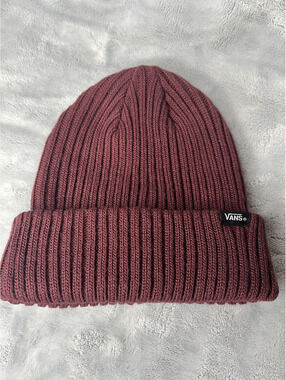 NWT Vans Burgundy/Port Royale, Cuff Beanie Size One Size